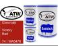 Preview: Chevrolet, Victory Red, 74 / WA5476: 500ml Lackdose + 500ml Klarlack + 250ml Härter - Set, von ATW Autoteile West.
